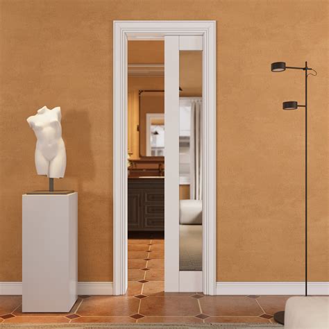 Ark Design Interior Mirrored Pocket Doors White Sliding Door With Hardware And Soft Close Wayfair