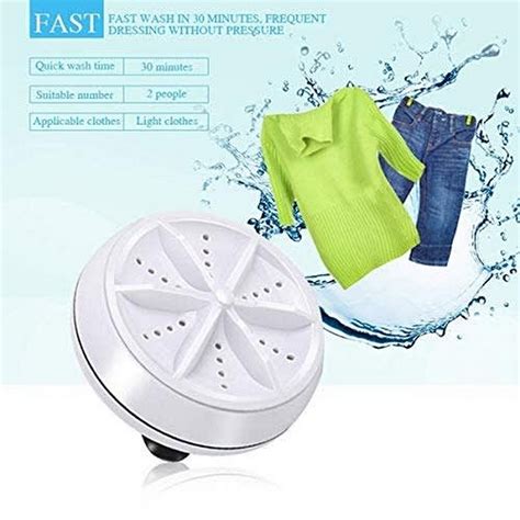 Mini Portable Ultrasonic Turbine Washing Machine Turner Usb Powered