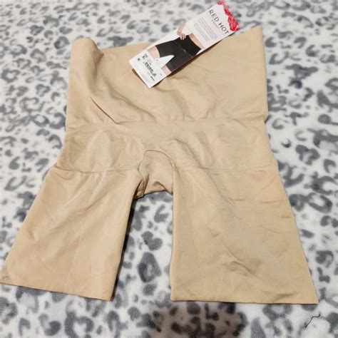 RED HOT SPANX Xl Mid Thigh Shorts Shaping Level A Whole Lot PicClick UK