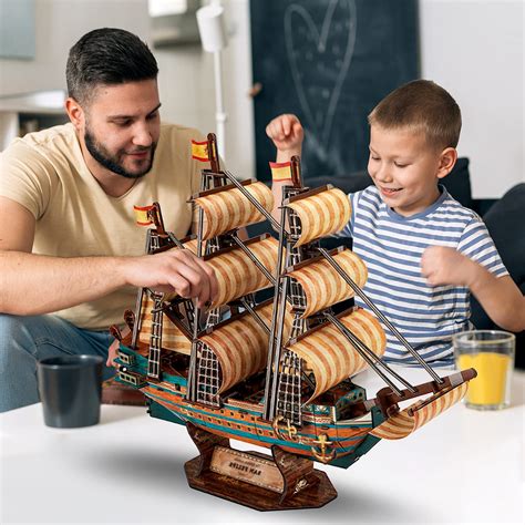 Snapklik Fanbusa D Led Puzzle Ship Model Kit Model Ship For