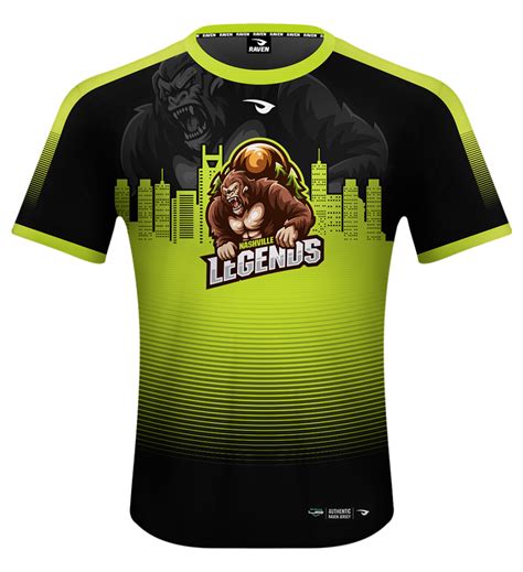 Nashville Legends Jersey Raven GG Esports Apparel Design Production