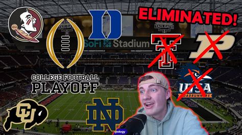 College Football Playoff Projections And Eliminations Post Week 1