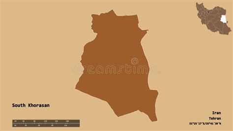 South Khorasan Province Map Vector Stock Vector - Illustration of ...