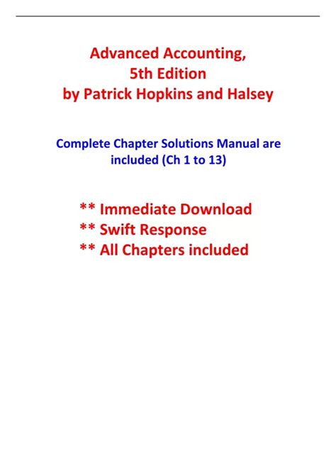 Advanced Accounting By Jeterdebra C Chaneypaul K 20115th Edition Hardcover 9