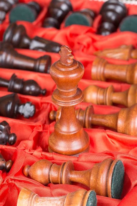 Chess Pieces In A Box Stock Image Image Of Dividing 71142881