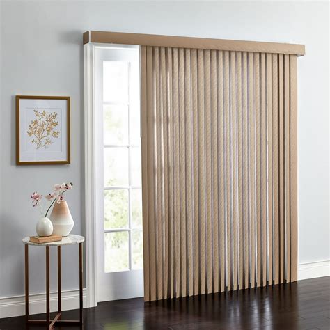 Brylanehome Embossed Vertical Blinds 35 Inch Slats Window Privacy