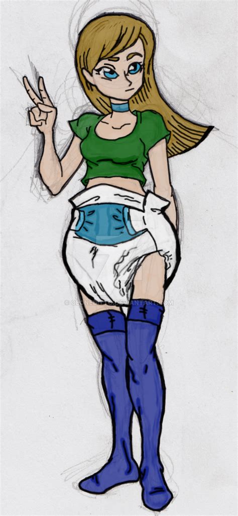 Random Diaper Girl Colored By Cloneditto On Deviantart