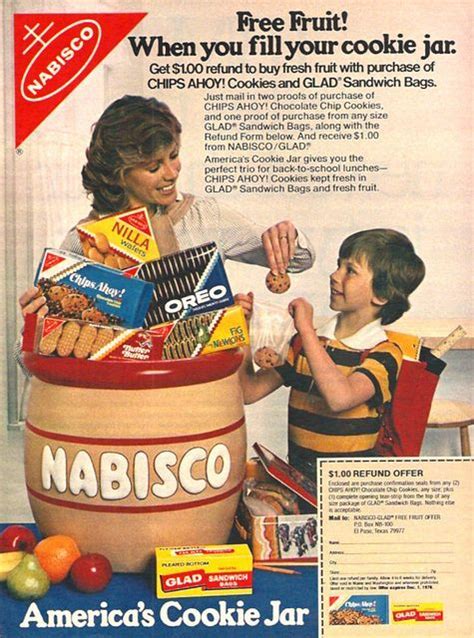 1978 Nabisco Cookies Magazine Ad Oreo Fig Newtons Nutter Butter Retro