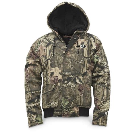 Walls Men S Insulated Hooded Camo Jacket Mossy Oak Break Up Infinity