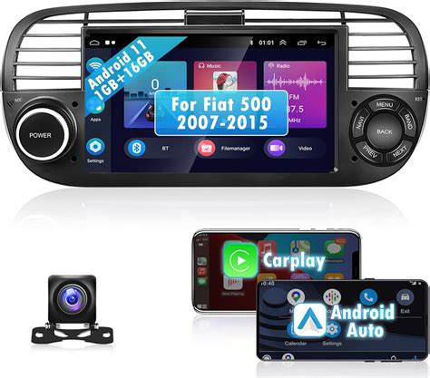 Hikity Carplay Autoradio Per Fiat Android Din Car