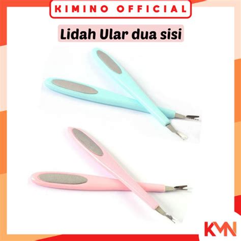 Jual Kmn Lidah Ular Dua Sisi Manicure Cuticle Pusher Pendorong Kutikula