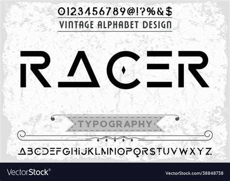 Abc abstract fonttypography typeface digital Vector Image