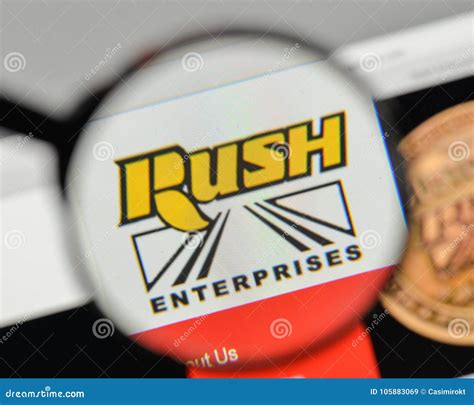 Milan, Italy - November 1, 2017: Rush Enterprises Logo on the we ...