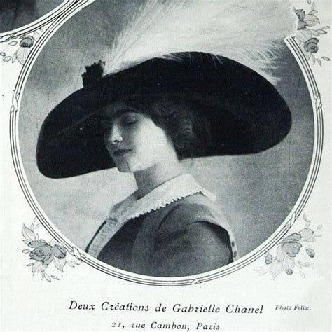 Chanel Hat In Comoedia Illustr