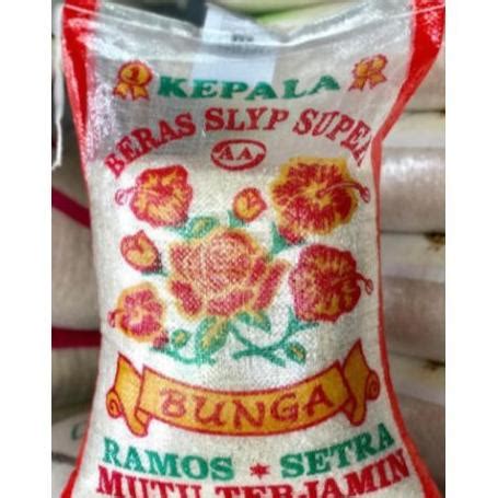 Jual BERAS SETRA RAMOS CAP BUNGA KEMBANG 5KG GOJEK GRAB Shopee Indonesia