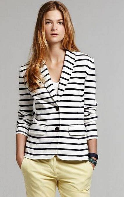 50 Trends You May Have Missed About Black And White Striped Blazer Womens Striped Blazer