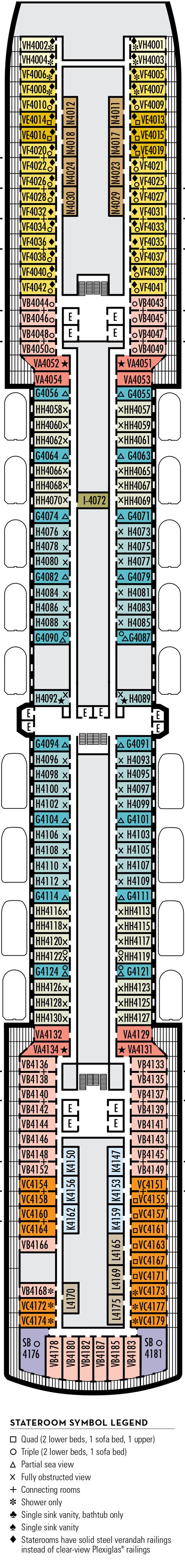 Eurodam Deck Plans Planet Cruise