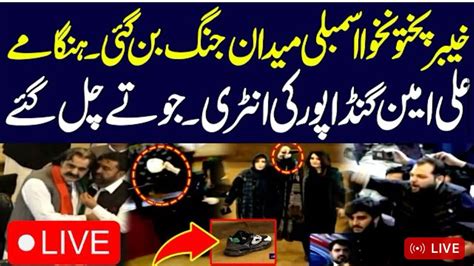 Kpk Assembly Session Turned Upside Down Shoe Thrown At Pmln Mpa Sobia