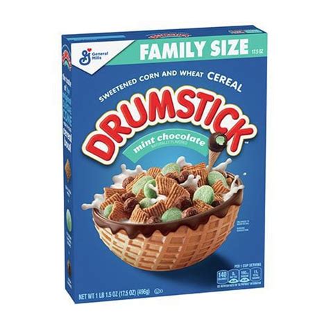 Picture Of Drumstick Mint Chocolate Cereal