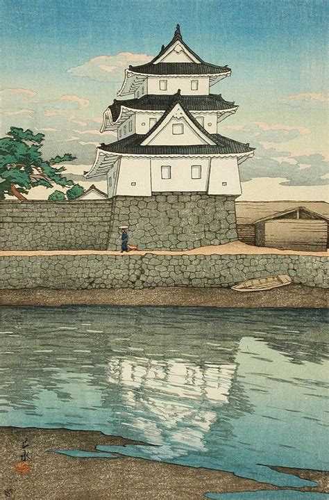 Takamatsu Castle Sanuki Kawase Hasui Japan Lacma