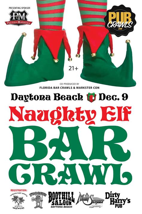 Daytona Beach Naughty Elf Bar Crawl Pubcrawls