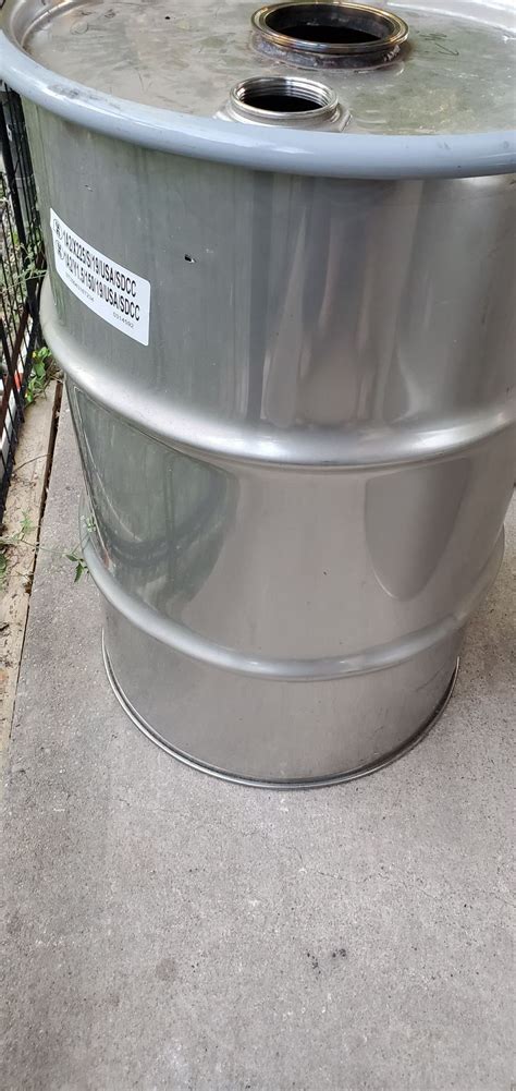 Stainless Steel 55 And 30 Gallon Drums For Diy Bbq Pit Read Description