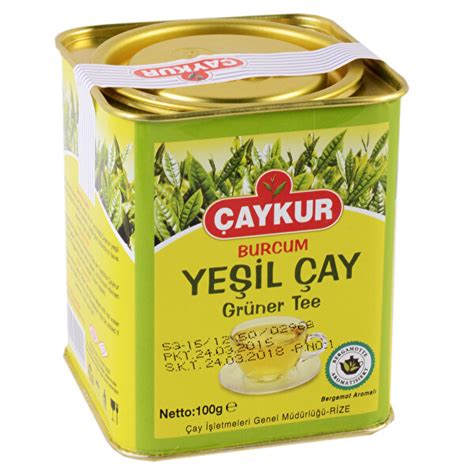 Çaykur Burcum Yeşil Teneke Çay 100 Gr CarrefourSA