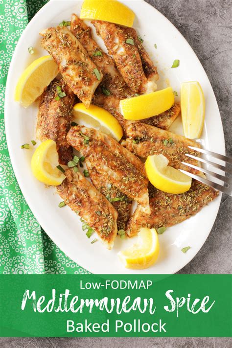 Low Fodmap Mediterranean Spice Baked Pollock Delicious As It Looks