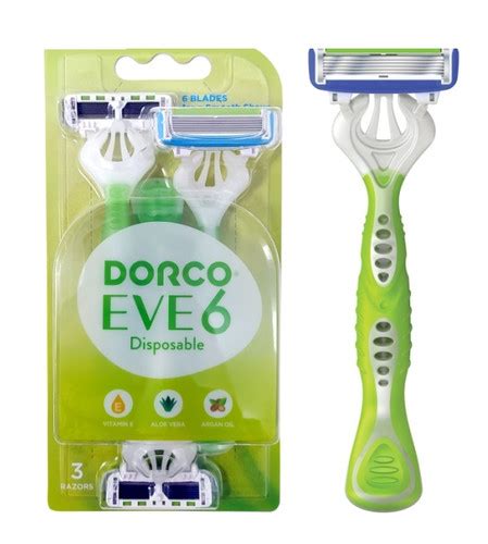 DORCO EVE 6 BLADE RAZOR X3 WOMEN DISPOSABLE KatsafadosPremium