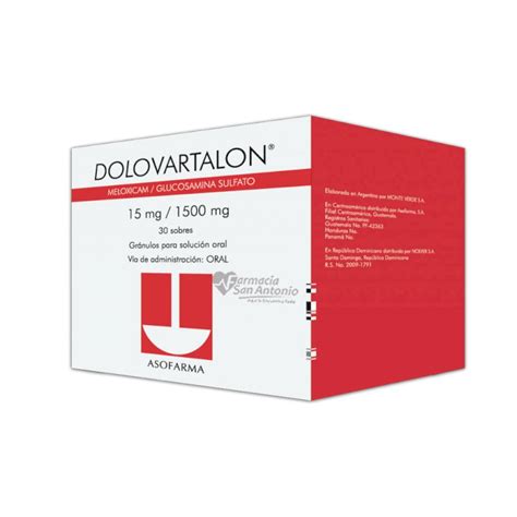 Dolo Vartalon 15mg X 30 Sobres And Farmacia San Antonio