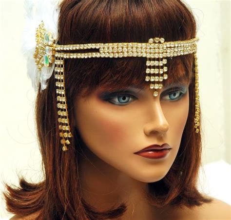 Great Gatsby Headband S Headpiece Hair Jewelry Gold Flapper