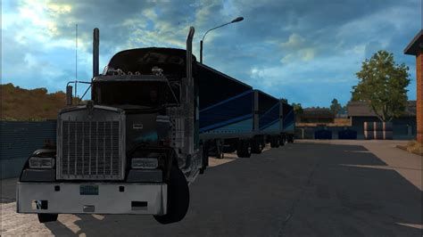 American Truck Simulator Timelapse Kenworth W Triple Trailers