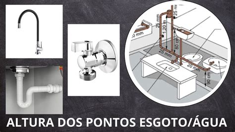 Qual altura dos pontos hidráulicos e saídas de esgoto YouTube