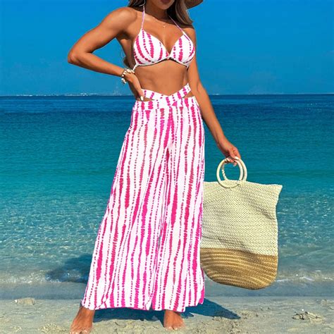 Summer Clearance Sales Kttectoa Adjustable Straps Halter Bikini And