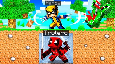 Trolero DEADPOOL Vs Cazador WOLVERINE En Minecraft YouTube