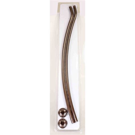 Home Basics Steel Curved Shower Rod, Bronze, 42-72 Inches – ShopBobbys