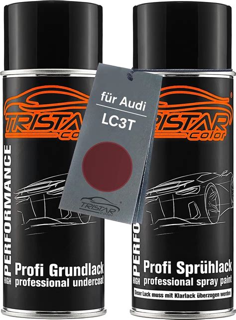 Tristarcolor Autolack Spraydosen Set F R Audi Lc T Indianrot Perl