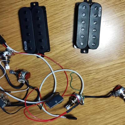 EMG Retro Active Hot 70 Humbucker Pickup Set Black Reverb
