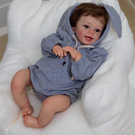 Real Life Reborn Baby Boy Dolls Zoll Cm Lebensgro E Silikon