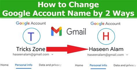 How To Change Google Account Name How To Change Gmail Name How To