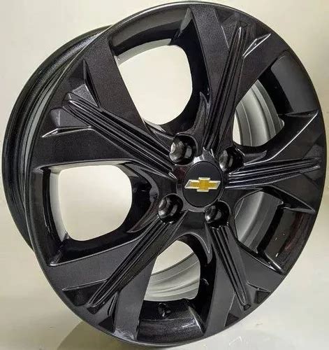 Jogo De Rodas Chevrolet Onix Aro Fura O X Black