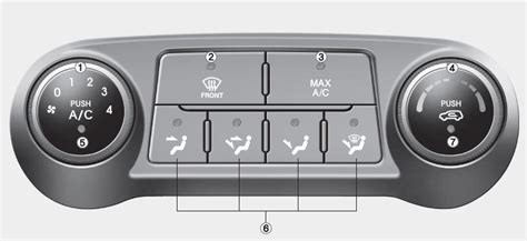 Hyundai Tucson Manual Climate Control System Convenient Features Of