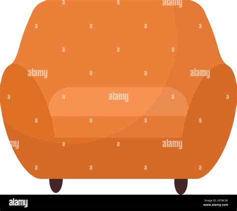 Sofa With A Orange Color Stock Vector Image And Art Alamy