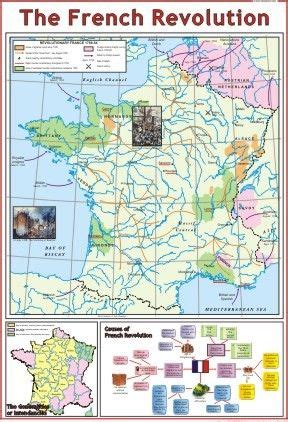 The French Revolution 1789 Part 1 Map Dimensions 70 X 100 Centimeter