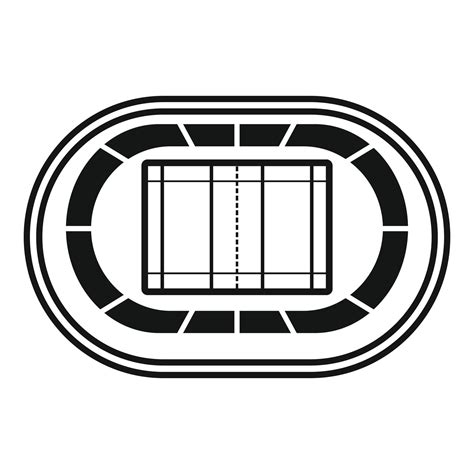Top volleyball arena icon, simple style 14427367 Vector Art at Vecteezy