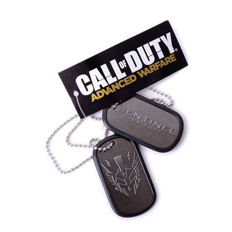 Call Of Duty Advanced Warfare Sentinel Dog Tags Bioworld Tokyo