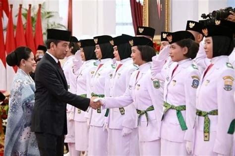 Ini Nama Dan Asal Anggota Paskibra Yang Dikukuhkan Oleh Jokowi