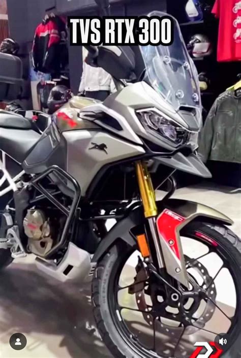 TVS Apache RTX 300 Spotted At 2025 Auto Expo Himalayan Xpulse Rival