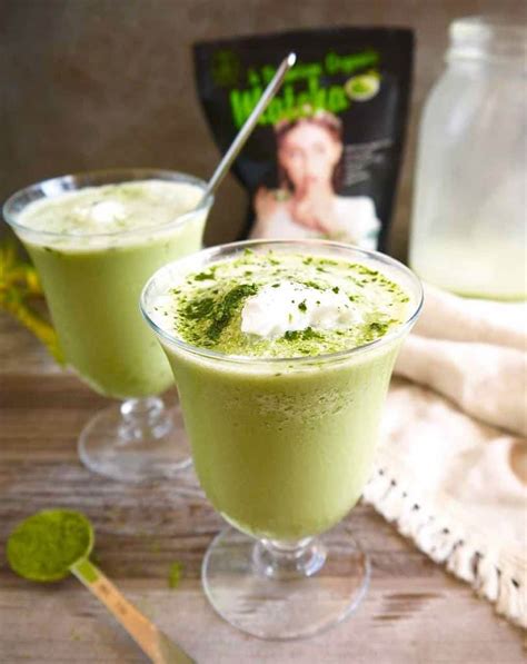 Frozen Dairy Free Matcha Latte Paleo