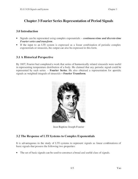 Pdf Chapter Fourier Series Representation Of Period Signalsjpyao